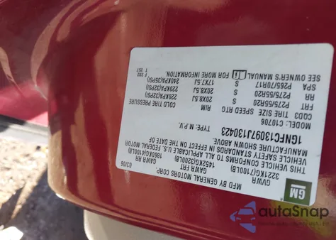 2007 Chevrolet Tahoe Ltz from USA, damaged, VIN 1GNFC13097J130423